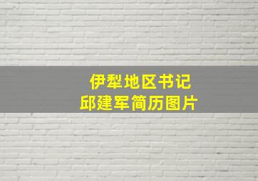 伊犁地区书记邱建军简历图片