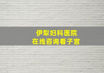 伊犁妇科医院在线咨询看子宫