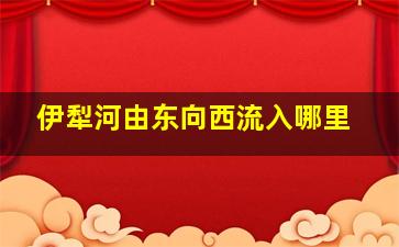 伊犁河由东向西流入哪里