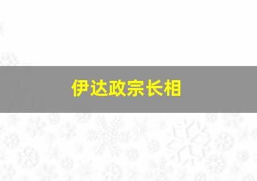 伊达政宗长相