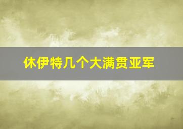 休伊特几个大满贯亚军