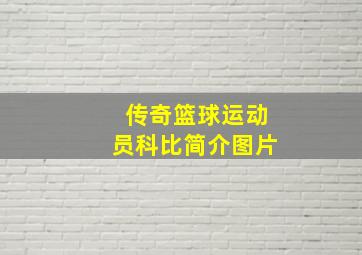 传奇篮球运动员科比简介图片