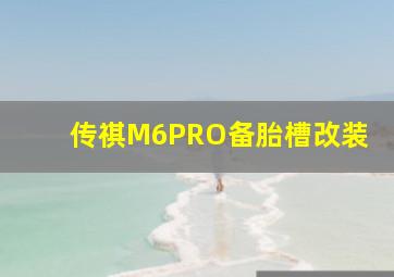 传祺M6PRO备胎槽改装