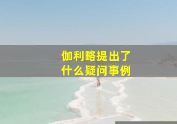 伽利略提出了什么疑问事例