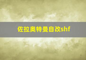 佐拉奥特曼自改shf