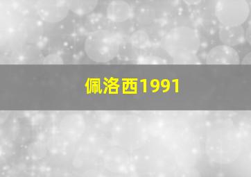 佩洛西1991