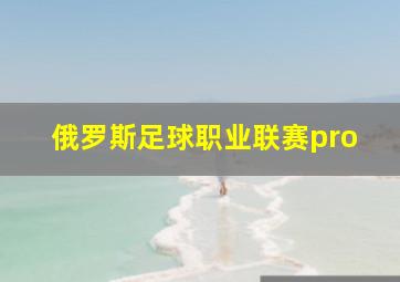 俄罗斯足球职业联赛pro