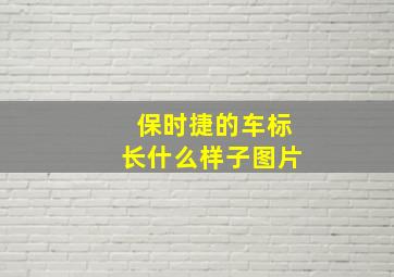 保时捷的车标长什么样子图片