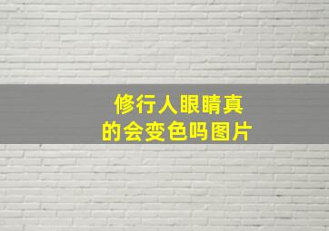 修行人眼睛真的会变色吗图片