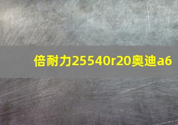 倍耐力25540r20奥迪a6