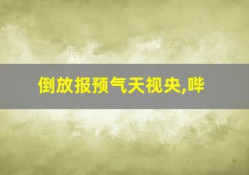 倒放报预气天视央,哔