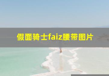 假面骑士faiz腰带图片