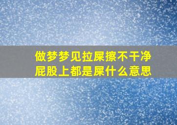 做梦梦见拉屎擦不干净屁股上都是屎什么意思