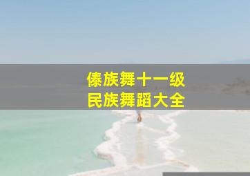 傣族舞十一级民族舞蹈大全