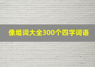 像组词大全300个四字词语