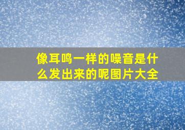 像耳鸣一样的噪音是什么发出来的呢图片大全