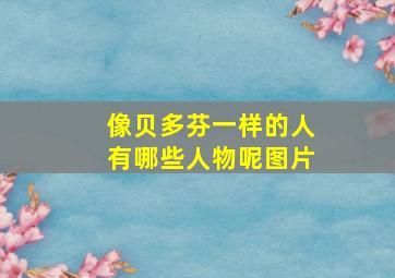 像贝多芬一样的人有哪些人物呢图片