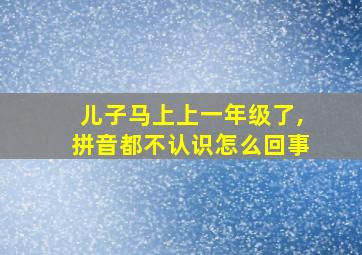 儿子马上上一年级了,拼音都不认识怎么回事