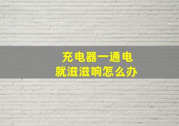 充电器一通电就滋滋响怎么办