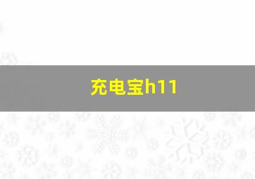 充电宝h11