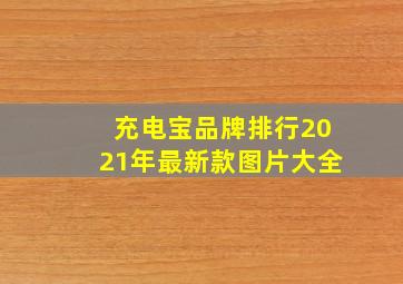 充电宝品牌排行2021年最新款图片大全