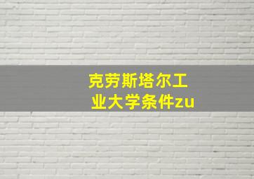 克劳斯塔尔工业大学条件zu