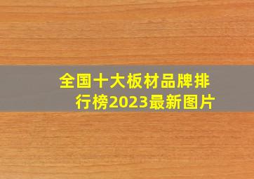 全国十大板材品牌排行榜2023最新图片