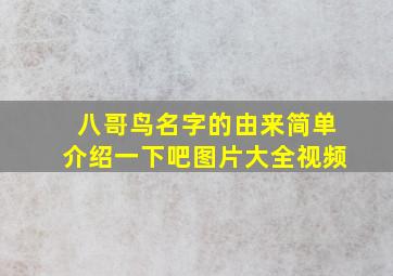 八哥鸟名字的由来简单介绍一下吧图片大全视频