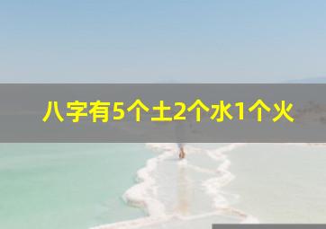 八字有5个土2个水1个火