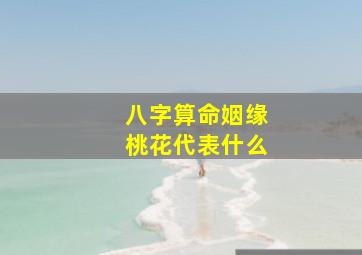 八字算命姻缘桃花代表什么