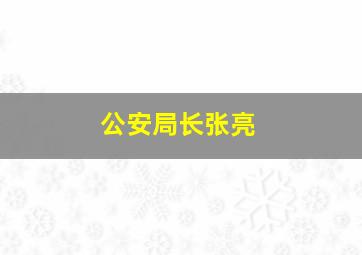 公安局长张亮