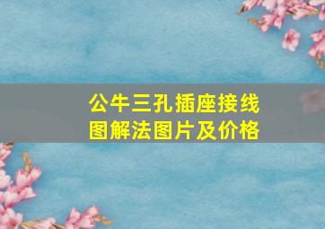 公牛三孔插座接线图解法图片及价格