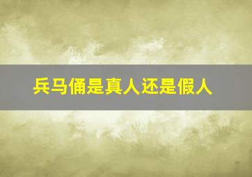 兵马俑是真人还是假人