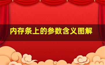 内存条上的参数含义图解