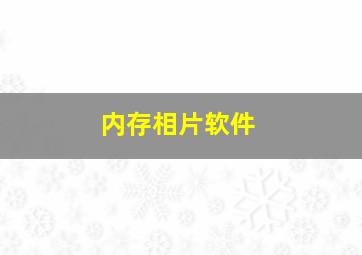 内存相片软件