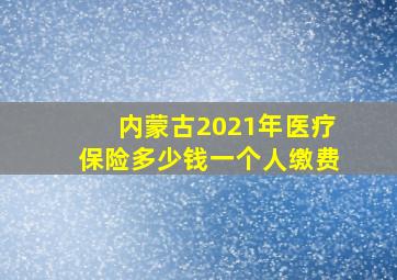 内蒙古2021年医疗保险多少钱一个人缴费