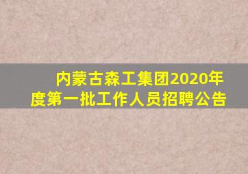 内蒙古森工集团2020年度第一批工作人员招聘公告