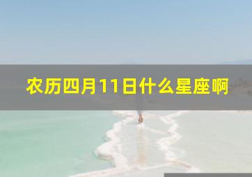 农历四月11日什么星座啊