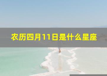 农历四月11日是什么星座