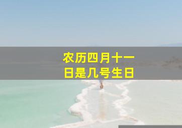 农历四月十一日是几号生日