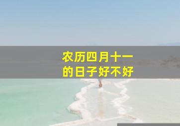 农历四月十一的日子好不好