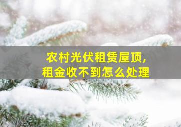 农村光伏租赁屋顶,租金收不到怎么处理