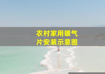 农村家用暖气片安装示意图