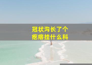 冠状沟长了个疙瘩挂什么科