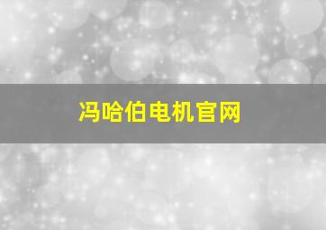 冯哈伯电机官网