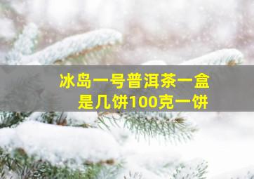 冰岛一号普洱茶一盒是几饼100克一饼