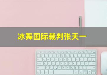 冰舞国际裁判张天一