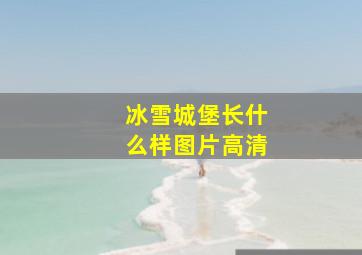 冰雪城堡长什么样图片高清