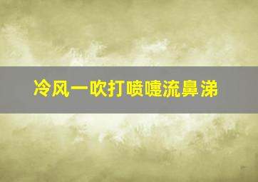 冷风一吹打喷嚏流鼻涕