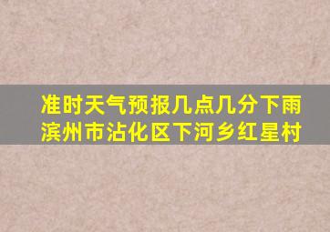 准时天气预报几点几分下雨滨州市沾化区下河乡红星村